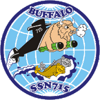 STICKER USN US NAVY SSN 715 USS Buffalo