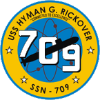 STICKER USN US NAVY SSN 709 USS Hyman G. Rickover