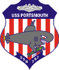 STICKER USN US NAVY SSN 707 USS PORTSMOUTH