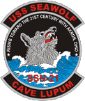 STICKER USN US NAVY SSN 21 USS SEAWOLF