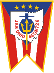 STICKER USN US NAVY SSGN 726 USS Ohio A