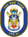 STICKER USN US NAVY LPD 21 USS NEW YORK
