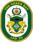 STICKER USN US NAVY LPD 20 USS GREEN BAY
