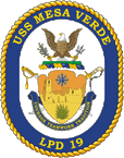 STICKER USN US NAVY LPD 19 USS MESA VERDE