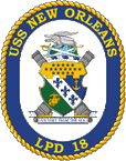 STICKER USN US NAVY LPD 18 USS NEW ORLEANS