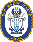 STICKER USN US NAVY LHD 8 USS MAKIN ISLAND
