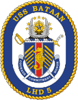 STICKER USN US NAVY LHD 5 USS BATAAN
