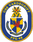 STICKER USN US NAVY FFG 48 USS VANDEGRIFT