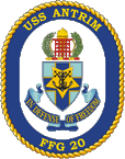 STICKER USN US NAVY FFG 20 USS ANTRIM