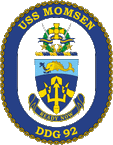 STICKER USN US NAVY DDG 92 USS MOMSEN
