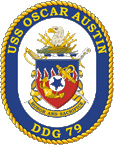 STICKER USN US NAVY DDG 79 USS O AUSTIN
