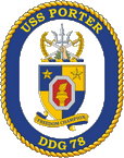 STICKER USN US NAVY DDG 78 USS PORTER