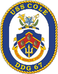 STICKER USN US NAVY DDG 67 USS COLE