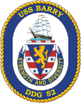 STICKER USN US NAVY DDG 52 USS A BURKE