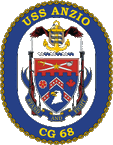 STICKER USN US NAVY CG 68 USS ANZIO
