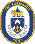 STICKER USN US NAVY CG 60 USS NORMANDY