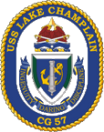 STICKER USN US NAVY CG 57 USS CHAMPLAIN