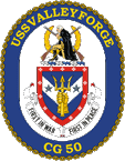 STICKER USN US NAVY CG 50 USS VALLEY FORGE