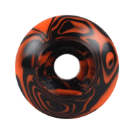 Blank Wheel - 52mm x 32mm Swirl 99A USA Made Black/Orange (Set of 4)