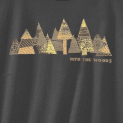 Into The Woods Men's Justrite Fit T-Shirt Soft Black