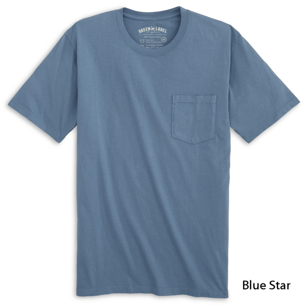Men's Super Soft Organic Ringspun Solid Pocket T-Shirts