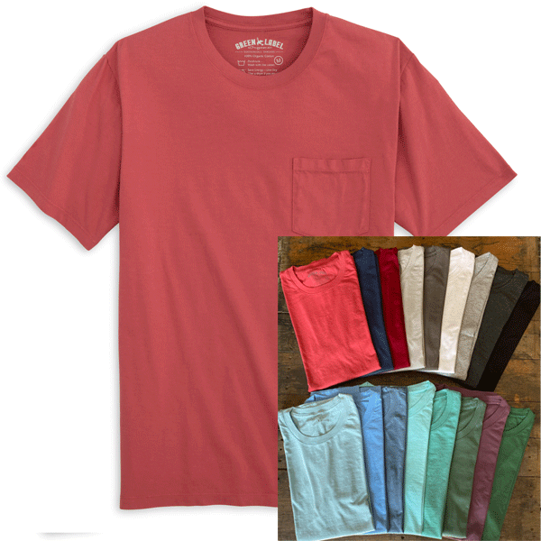 Sleeve Men\'s Short T-Shirts Organic Solid
