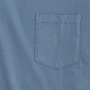 Men's Organic Ringspun Solid Long Sleeve Pocket T-Shirts - Blue Star