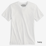  Organic Ringspun Solid Tees - Ivory
