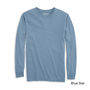Men's Super Soft Organic Garment Dyed Solid Long Sleeve Tees - Blue Star