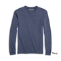 Men's Super Soft Organic Ringspun Solid XXL Long Sleeve T-Shirts - Navy