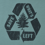 Men's Eco Friendly XXL T Shirts - Save What's Left Blue Star