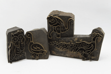 Wood and brass printing blocks