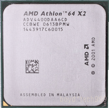 AMD PROCESSOR AMD ATHLON 64 X2 4400+ 2.2GHZ CPU DUAL-CORE REFURBISHED AD04400IAA5D0