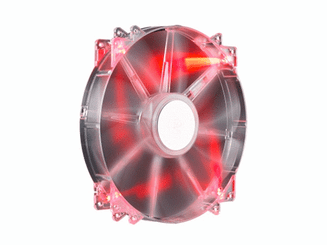 Cooler Master R4-LUS-07AR-GP MegaFlow 200 Red LED Silent Case Fan