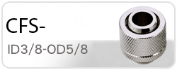 Enzotech CFS-ID3/8-OD5/8 Metalic Silver Compression Fitting
