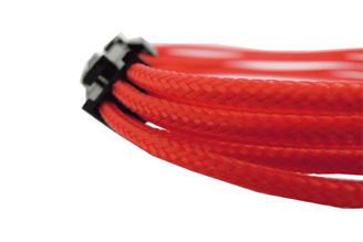 Gelid 6 Pin (PCI-E) UV Reactive Single Sleeved Cable (CA-6P-04) Red