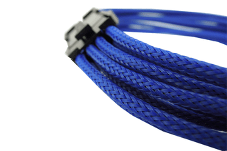 Gelid 8 Pin to 8 Pin 12V EPS Single Sleeved UV-Reactive Cable (CA-8P-03) Blue