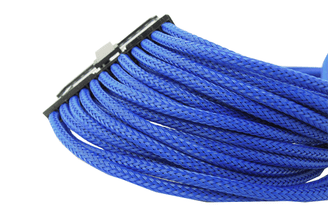 Gelid 24 Pin (EPS) 30cm Single Sleeved UV-Reactive Cable (CA-24P-03) BLUE