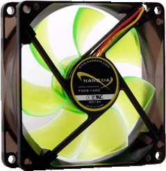Nanoxia FX09-1400 90x25mm 1400RPM TAC Sensor 3pin Fan w/ Speed Control