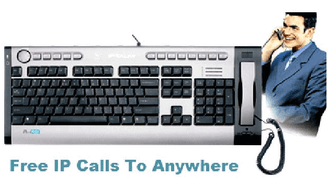 A4Tech KIP-800 Internet Multimedia Keyboard w/ Built-in USB IP phone