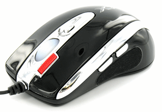 A4Tech X-750F 3x Fire Laser Game Mouse (Black + Silver)