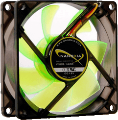 Nanoxia FX08-1600 80x25mm 1600RPM TAC Sensor 3pin Fan w/ Speed Control