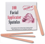 Depileve Facial Applicators allow a thin and consistent application at a minimum cost.