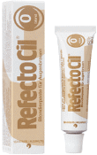RefectoCil Bleaching paste No. 0 blond lightens by up to 3 levels.  Content: 15 ml. Sufficient for approximately 30 applications. Please read the instructions for use.