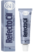 RefectoCil Eyelash tint for fair hair No. 2.1 deep blue is a dark blue shade, which is only effective for clients with light blonde to blonde eyelashes (on darker hair we recommend to use RefectoCil No.2 blue black).