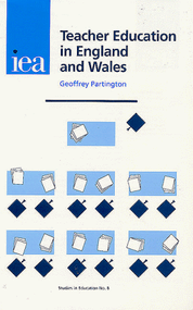 Teacher Education in England and Wales by Partington, 9780255364768