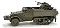 Minitanks WWII Half-Track w/Anti-aircraft Gun #743686