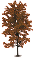SceneMaster #1996 Large Autumn Trees - 8" Brown