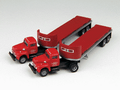 Classic Metal Works #51123 R-190 P-I-E Tractor/Flatbed Trailer (2-pk) (N)