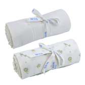 Under the Nile Organic Cotton Muslin Swaddling Blankets, 2 Pack